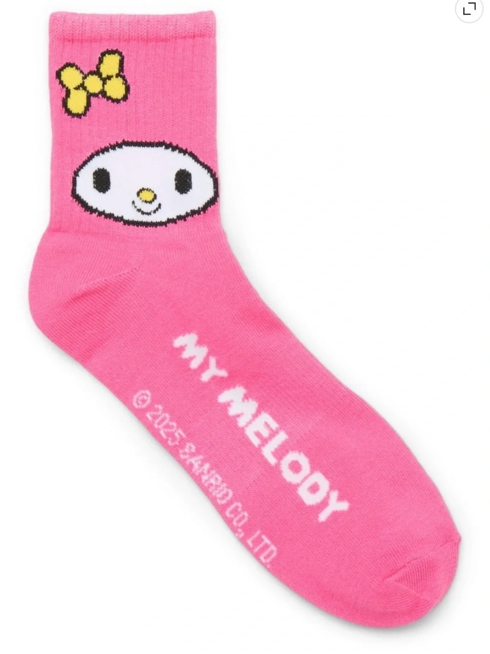 Hello Kitty Men's Quarter Crew Ankle Socks, 5-Pack, Shoe Sizes 8-12